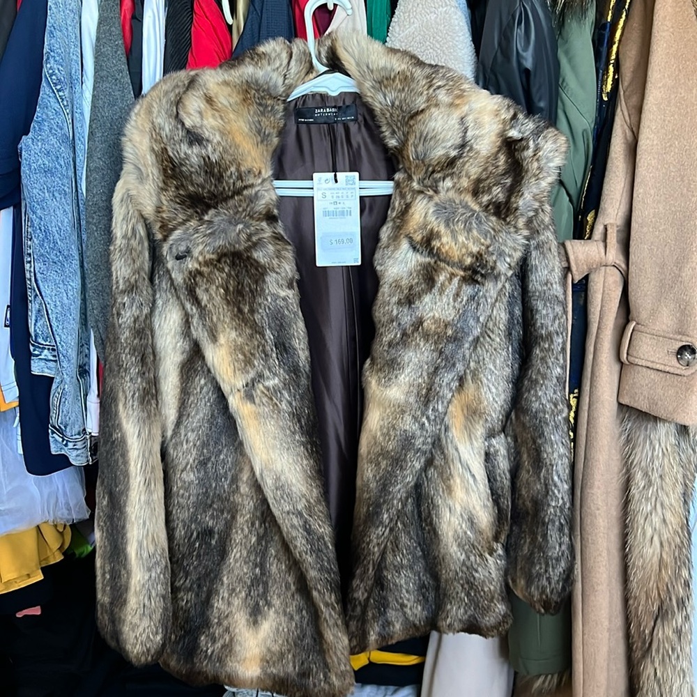 Zara Faux Fur Coat